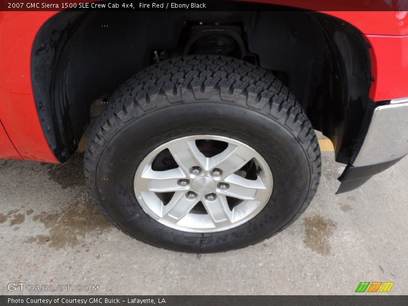 Fire Red / Ebony Black 2007 GMC Sierra 1500 SLE Crew Cab 4x4