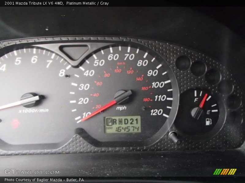 Platinum Metallic / Gray 2001 Mazda Tribute LX V6 4WD