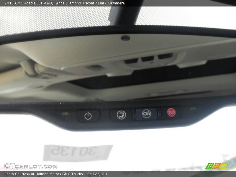 White Diamond Tricoat / Dark Cashmere 2013 GMC Acadia SLT AWD