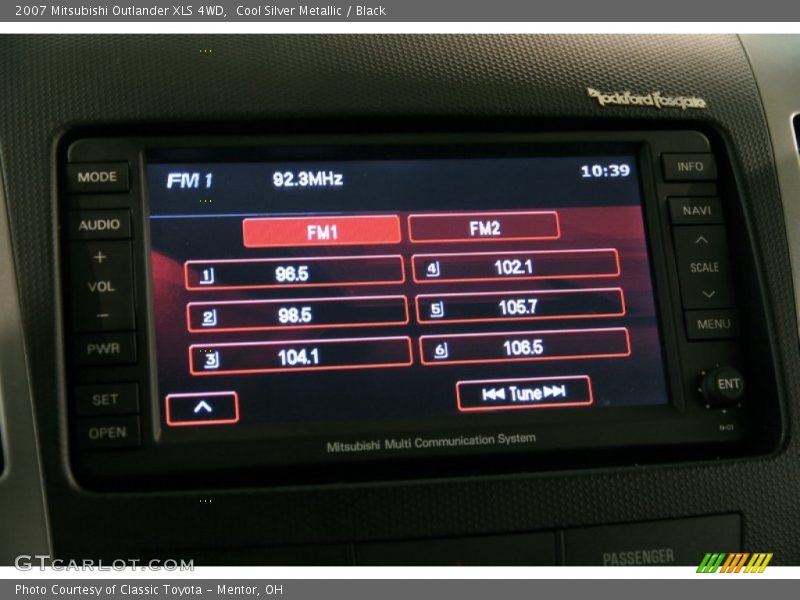 Cool Silver Metallic / Black 2007 Mitsubishi Outlander XLS 4WD