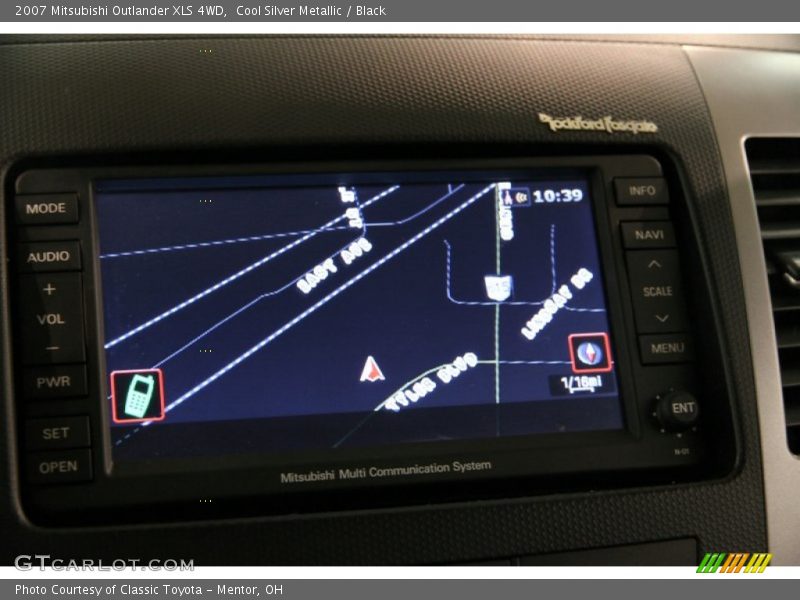 Cool Silver Metallic / Black 2007 Mitsubishi Outlander XLS 4WD