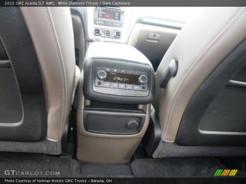 White Diamond Tricoat / Dark Cashmere 2013 GMC Acadia SLT AWD