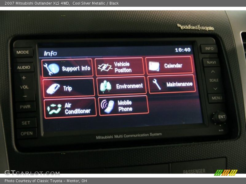 Cool Silver Metallic / Black 2007 Mitsubishi Outlander XLS 4WD