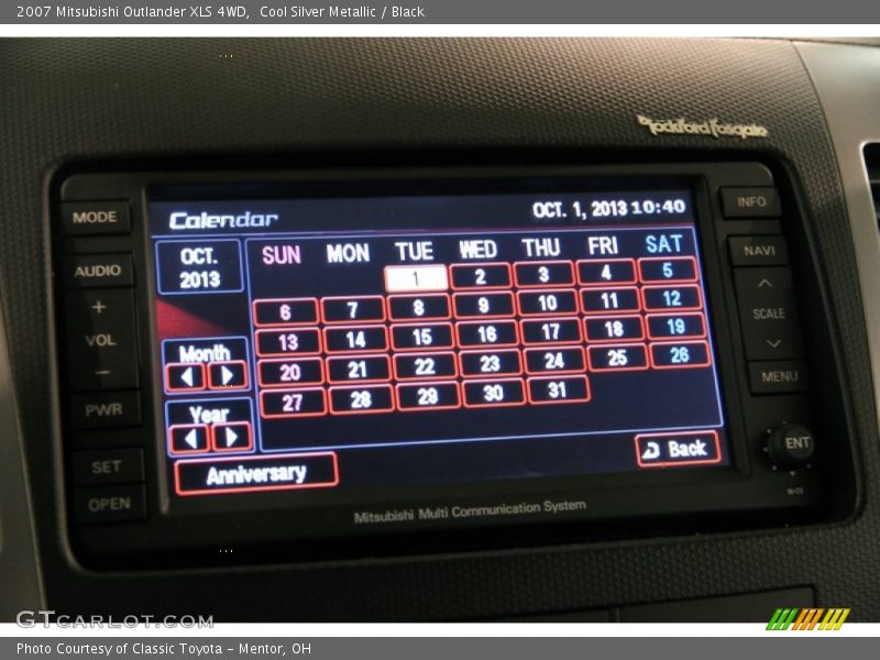 Cool Silver Metallic / Black 2007 Mitsubishi Outlander XLS 4WD