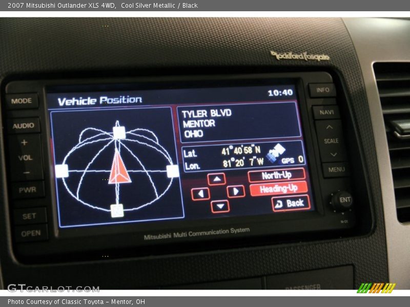 Cool Silver Metallic / Black 2007 Mitsubishi Outlander XLS 4WD