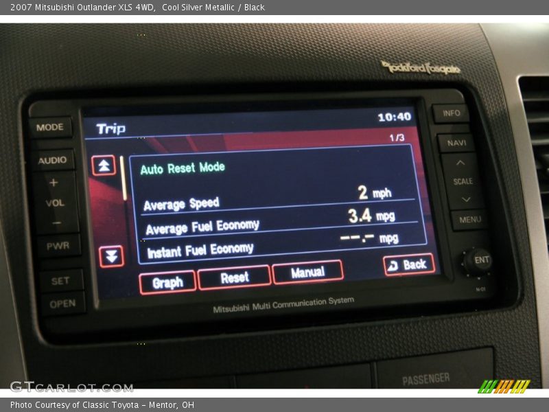 Cool Silver Metallic / Black 2007 Mitsubishi Outlander XLS 4WD