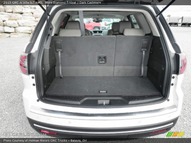 White Diamond Tricoat / Dark Cashmere 2013 GMC Acadia SLT AWD