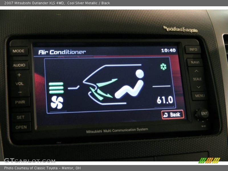 Cool Silver Metallic / Black 2007 Mitsubishi Outlander XLS 4WD