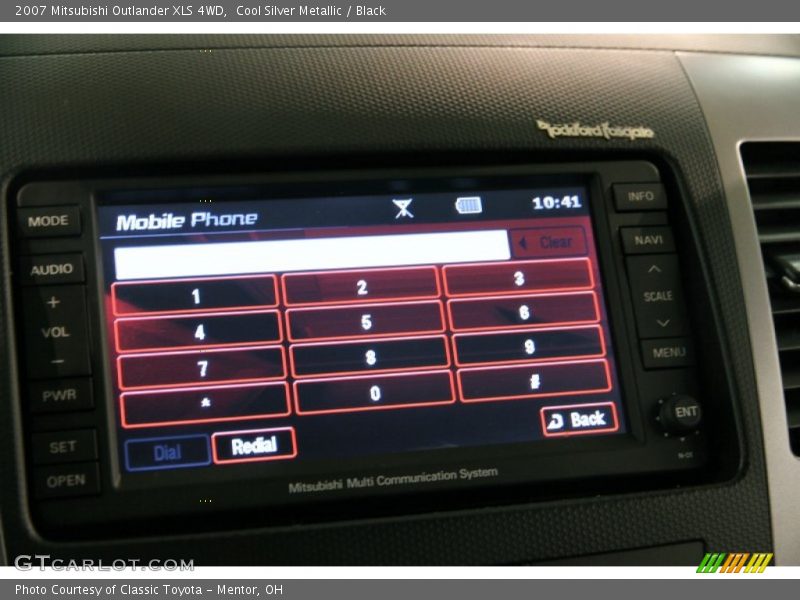 Cool Silver Metallic / Black 2007 Mitsubishi Outlander XLS 4WD