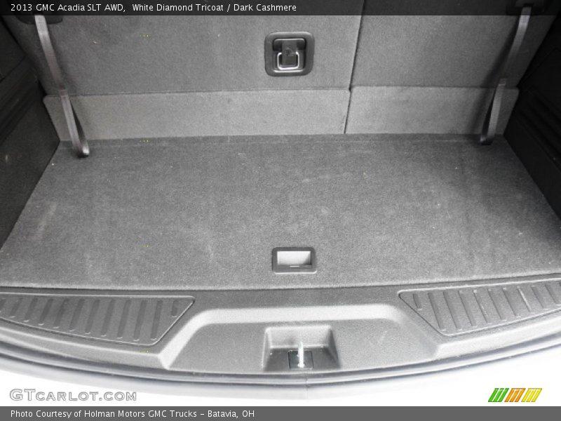 White Diamond Tricoat / Dark Cashmere 2013 GMC Acadia SLT AWD