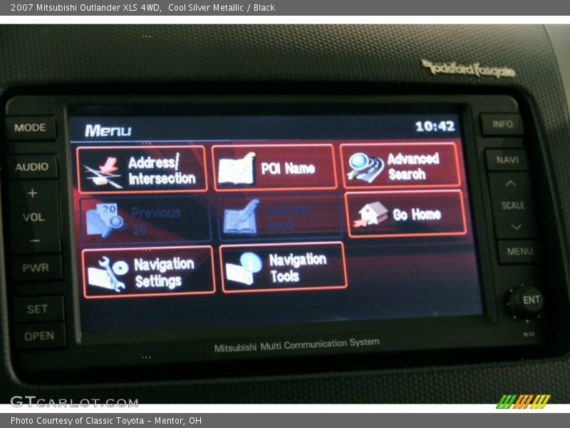 Cool Silver Metallic / Black 2007 Mitsubishi Outlander XLS 4WD