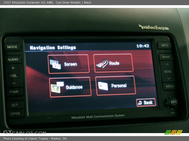 Cool Silver Metallic / Black 2007 Mitsubishi Outlander XLS 4WD