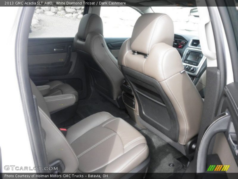 White Diamond Tricoat / Dark Cashmere 2013 GMC Acadia SLT AWD