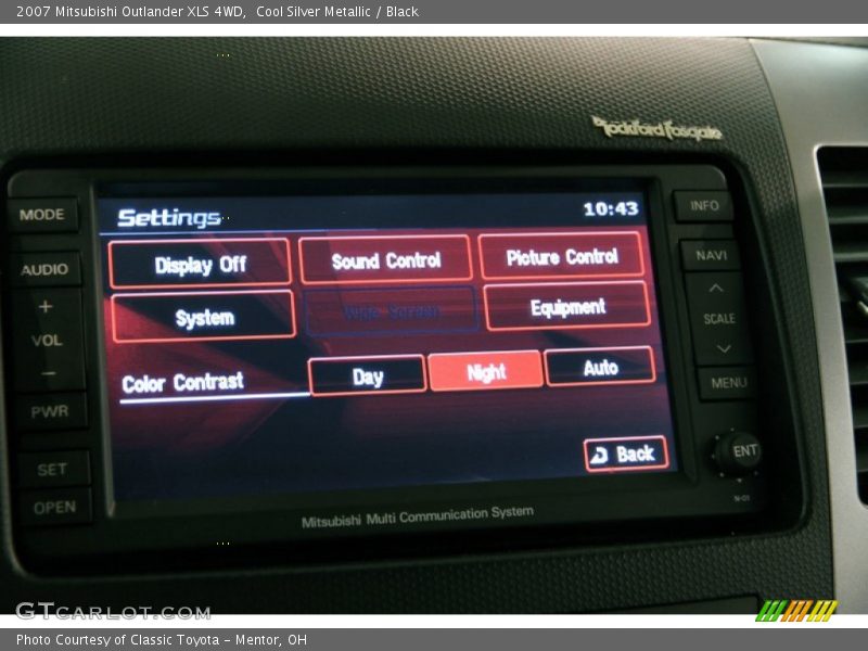 Cool Silver Metallic / Black 2007 Mitsubishi Outlander XLS 4WD