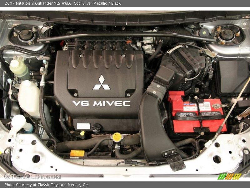 Cool Silver Metallic / Black 2007 Mitsubishi Outlander XLS 4WD