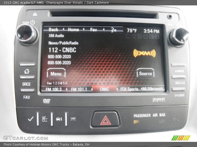 Champagne Silver Metallic / Dark Cashmere 2013 GMC Acadia SLT AWD