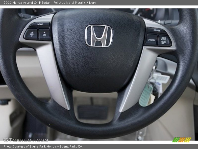 Polished Metal Metallic / Ivory 2011 Honda Accord LX-P Sedan