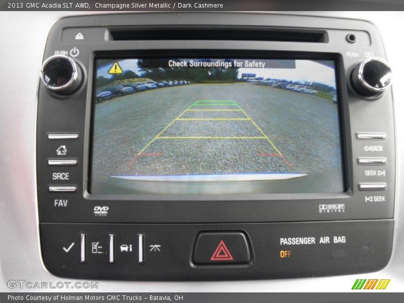 Champagne Silver Metallic / Dark Cashmere 2013 GMC Acadia SLT AWD