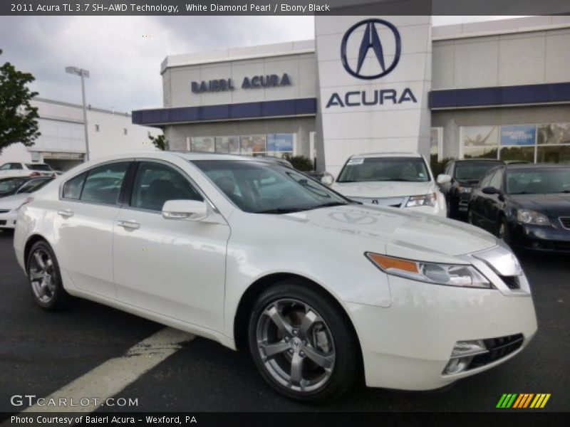 White Diamond Pearl / Ebony Black 2011 Acura TL 3.7 SH-AWD Technology
