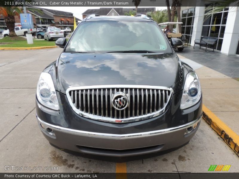 Cyber Gray Metallic / Titanium/Dark Titanium 2011 Buick Enclave CXL