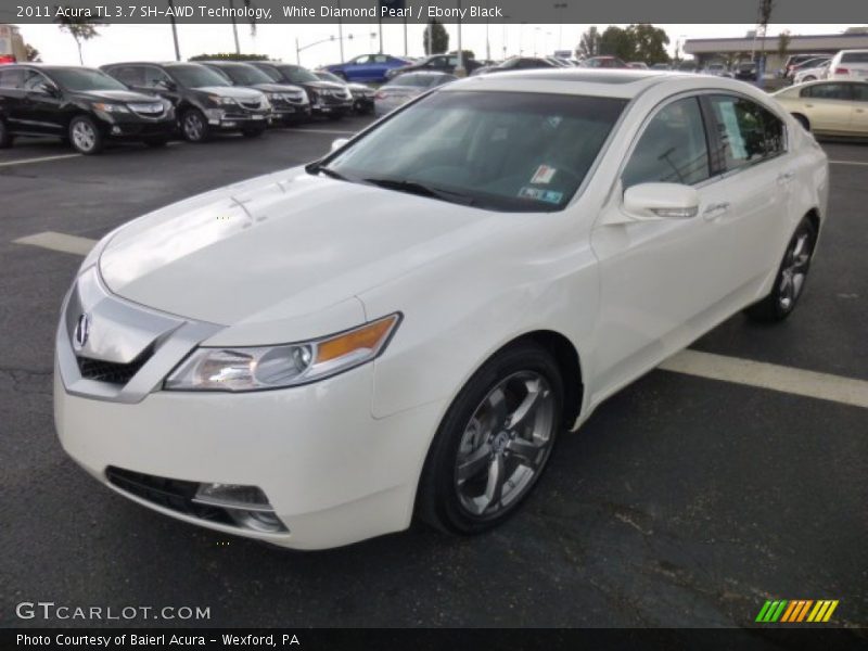 White Diamond Pearl / Ebony Black 2011 Acura TL 3.7 SH-AWD Technology