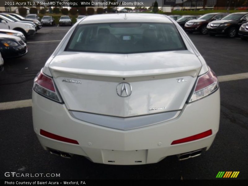 White Diamond Pearl / Ebony Black 2011 Acura TL 3.7 SH-AWD Technology