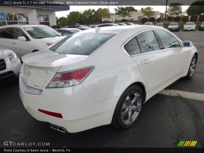 White Diamond Pearl / Ebony Black 2011 Acura TL 3.7 SH-AWD Technology