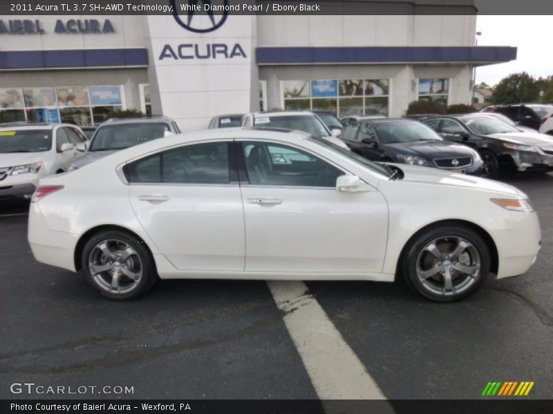 White Diamond Pearl / Ebony Black 2011 Acura TL 3.7 SH-AWD Technology