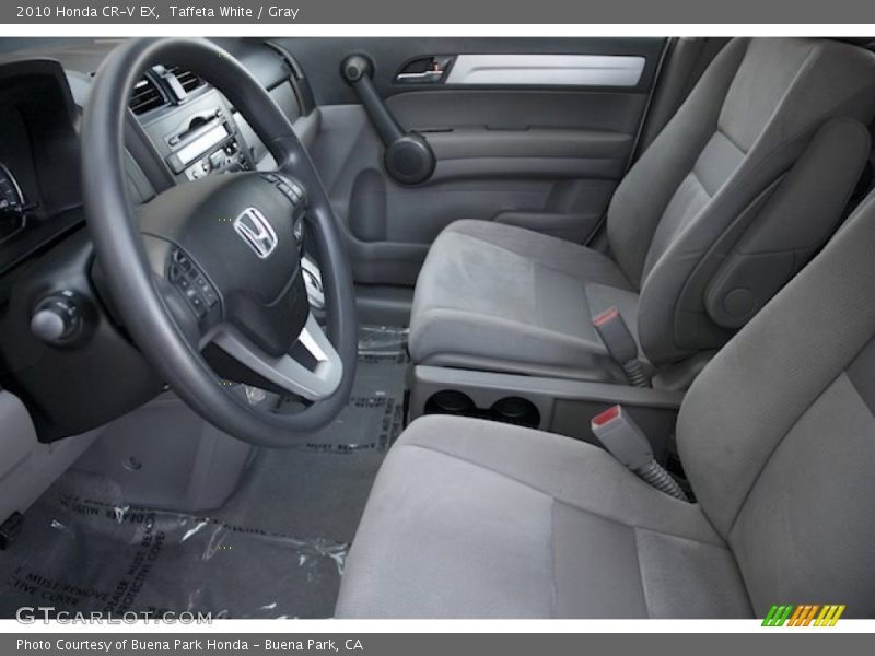 Taffeta White / Gray 2010 Honda CR-V EX