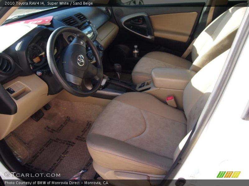 Super White / Sand Beige 2010 Toyota RAV4 I4