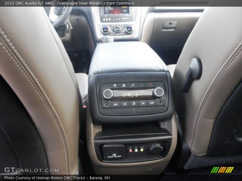 Champagne Silver Metallic / Dark Cashmere 2013 GMC Acadia SLT AWD