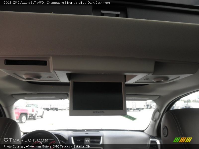 Champagne Silver Metallic / Dark Cashmere 2013 GMC Acadia SLT AWD