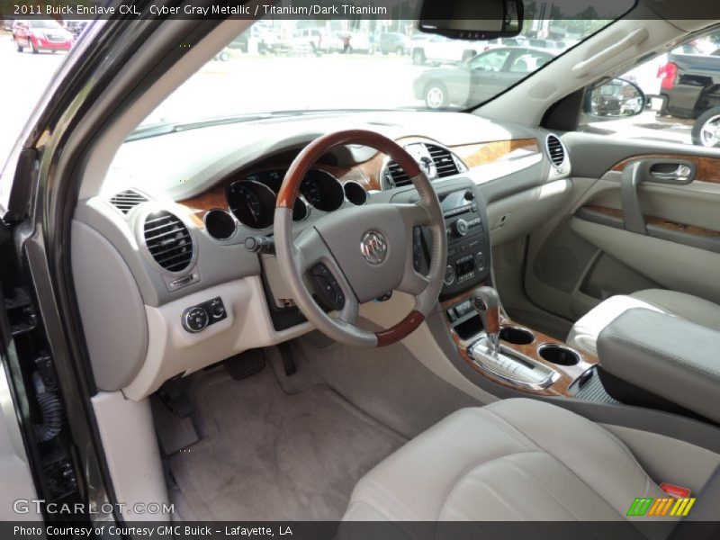 Cyber Gray Metallic / Titanium/Dark Titanium 2011 Buick Enclave CXL
