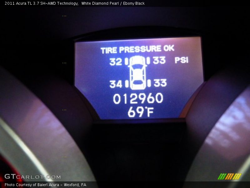 White Diamond Pearl / Ebony Black 2011 Acura TL 3.7 SH-AWD Technology