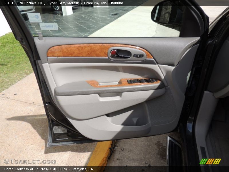 Cyber Gray Metallic / Titanium/Dark Titanium 2011 Buick Enclave CXL