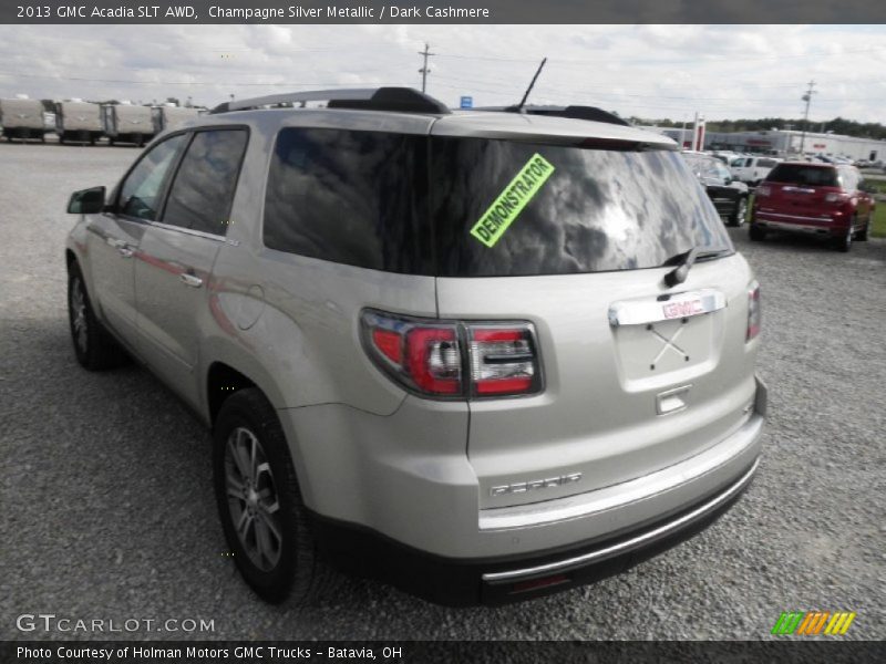 Champagne Silver Metallic / Dark Cashmere 2013 GMC Acadia SLT AWD