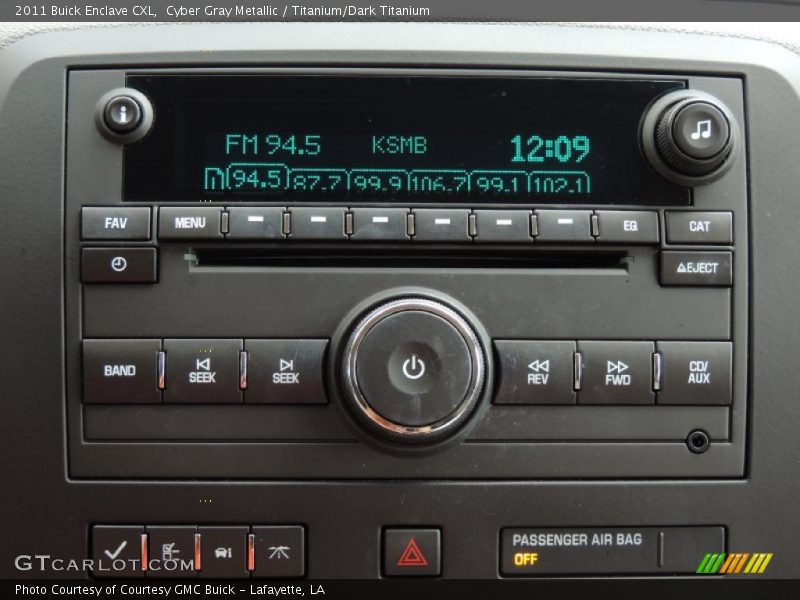 Cyber Gray Metallic / Titanium/Dark Titanium 2011 Buick Enclave CXL