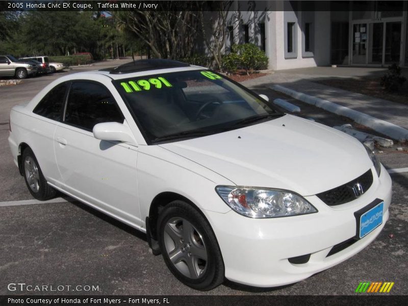Taffeta White / Ivory 2005 Honda Civic EX Coupe