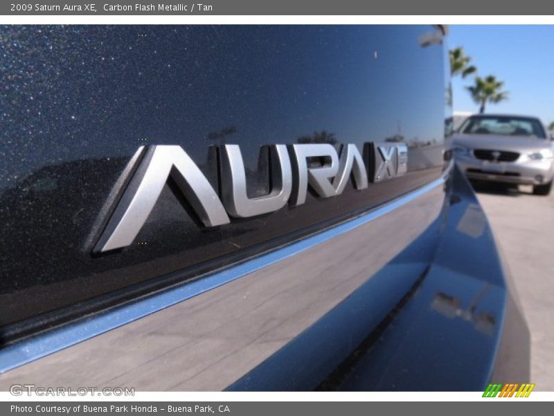 Carbon Flash Metallic / Tan 2009 Saturn Aura XE