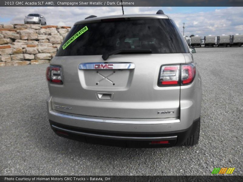Champagne Silver Metallic / Dark Cashmere 2013 GMC Acadia SLT AWD