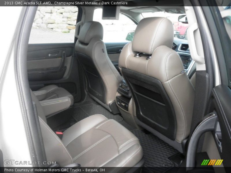 Champagne Silver Metallic / Dark Cashmere 2013 GMC Acadia SLT AWD