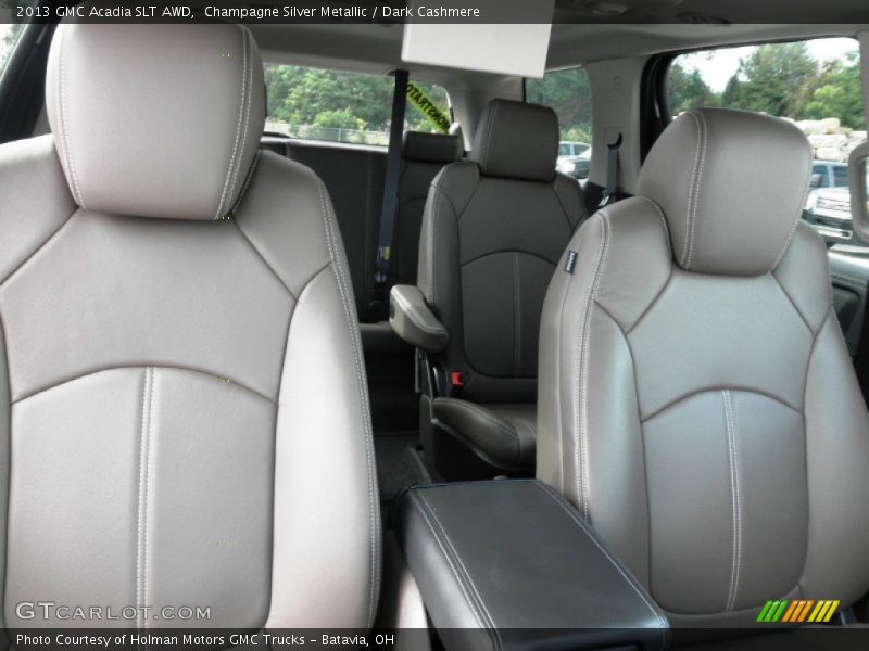 Champagne Silver Metallic / Dark Cashmere 2013 GMC Acadia SLT AWD