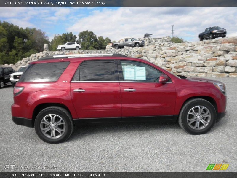 Crystal Red Tintcoat / Ebony 2013 GMC Acadia SLT AWD