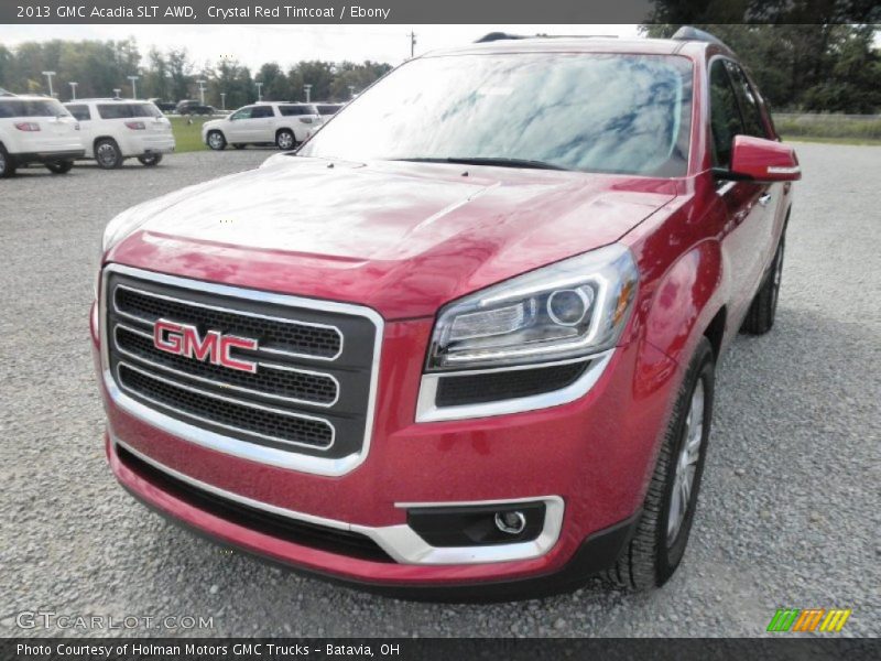 Crystal Red Tintcoat / Ebony 2013 GMC Acadia SLT AWD