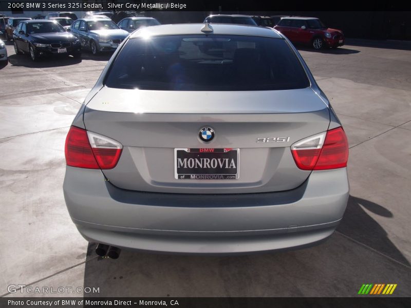 Silver Grey Metallic / Beige 2006 BMW 3 Series 325i Sedan