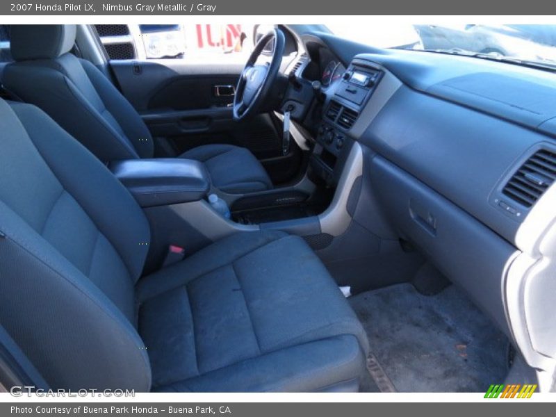 Nimbus Gray Metallic / Gray 2007 Honda Pilot LX