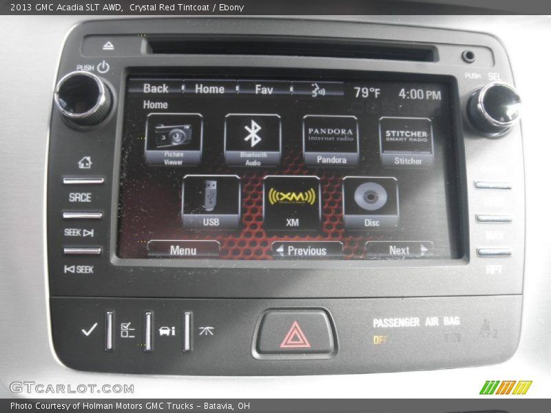 Crystal Red Tintcoat / Ebony 2013 GMC Acadia SLT AWD