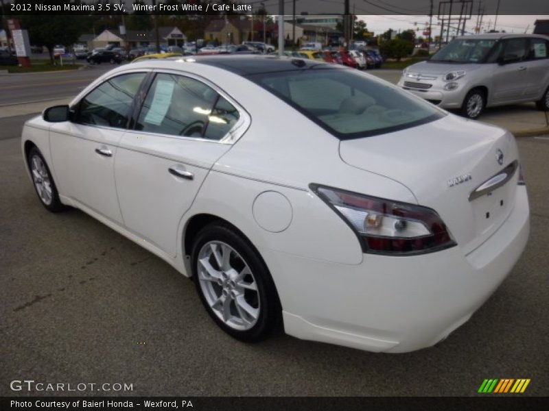 Winter Frost White / Cafe Latte 2012 Nissan Maxima 3.5 SV
