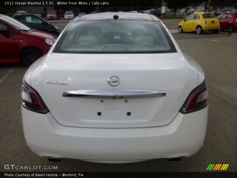 Winter Frost White / Cafe Latte 2012 Nissan Maxima 3.5 SV