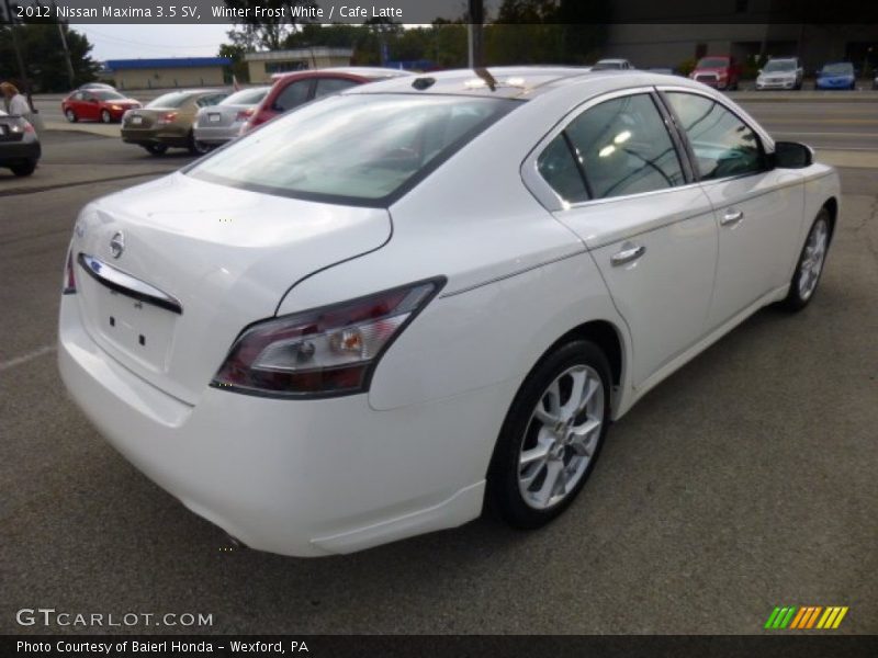 Winter Frost White / Cafe Latte 2012 Nissan Maxima 3.5 SV